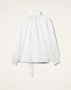 La DoubleJ Camicie E Top<Cerere BlouseSolid White in Tailor Poplin
