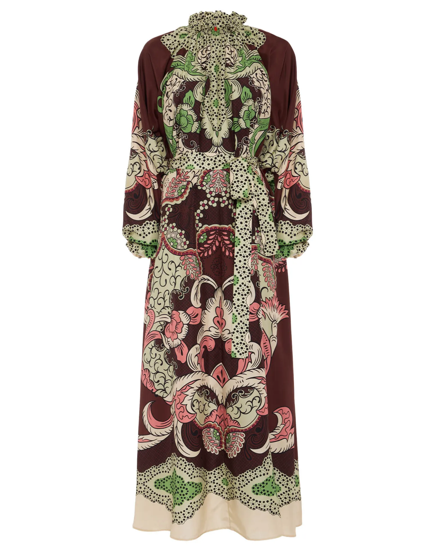 La DoubleJ Vestiti<Cerere DressPortal Placée Brown in Silk Voile