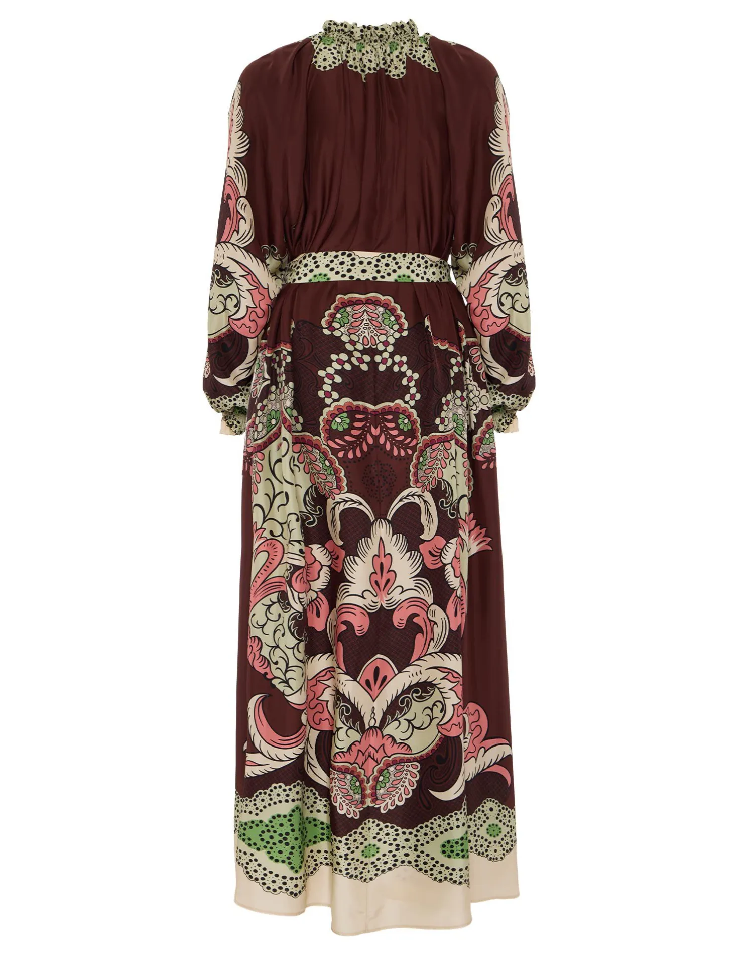 La DoubleJ Vestiti<Cerere DressPortal Placée Brown in Silk Voile