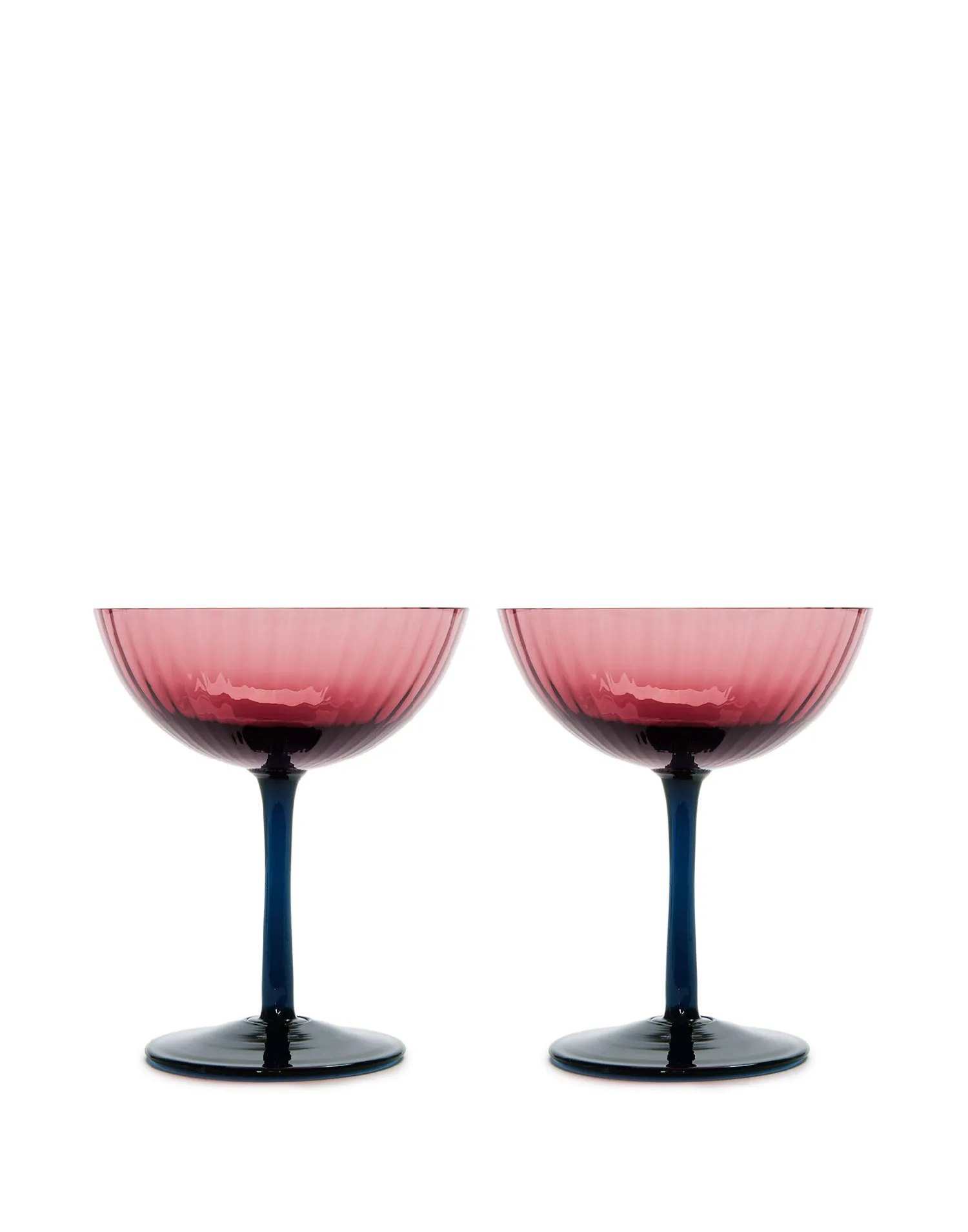 La DoubleJ Bicchieri|Vetro<Champagne Coupe Set of 4Mixed in Glass