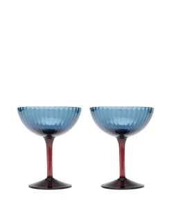 La DoubleJ Bicchieri|Vetro<Champagne Coupe Set of 4Mixed in Glass