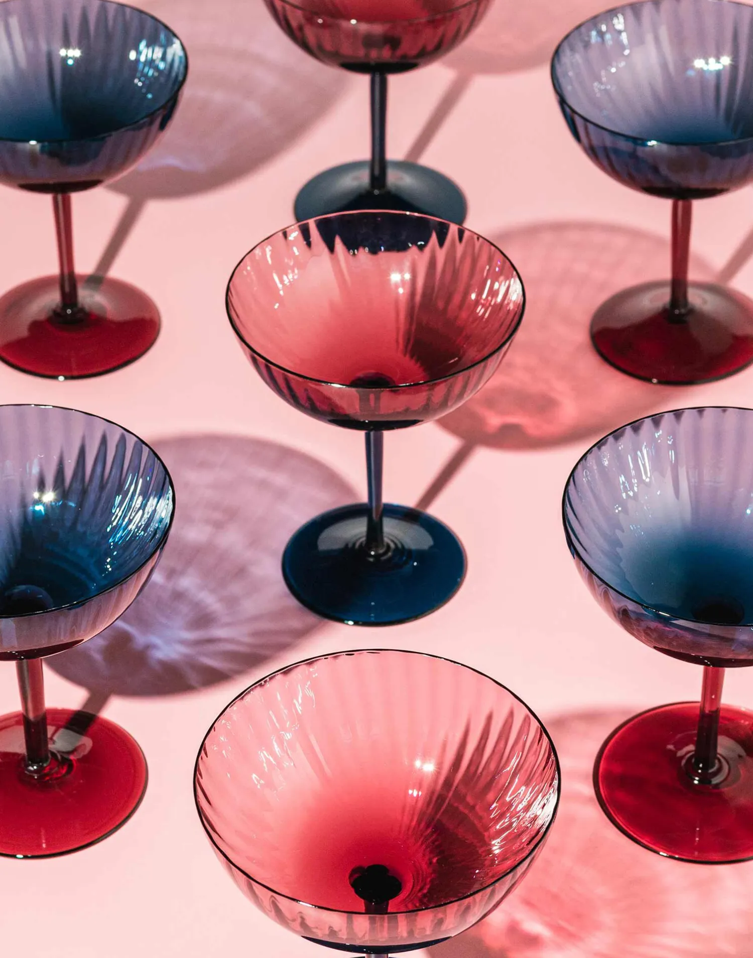 La DoubleJ Bicchieri|Vetro<Champagne Coupe Set of 2Viola in Glass