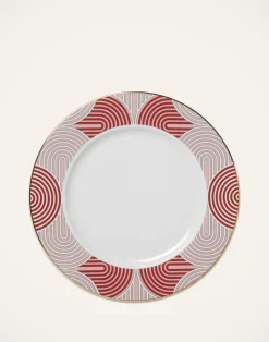 La DoubleJ Piatti|Tavola<Charger PlateSlinky Rosso in Porcelain