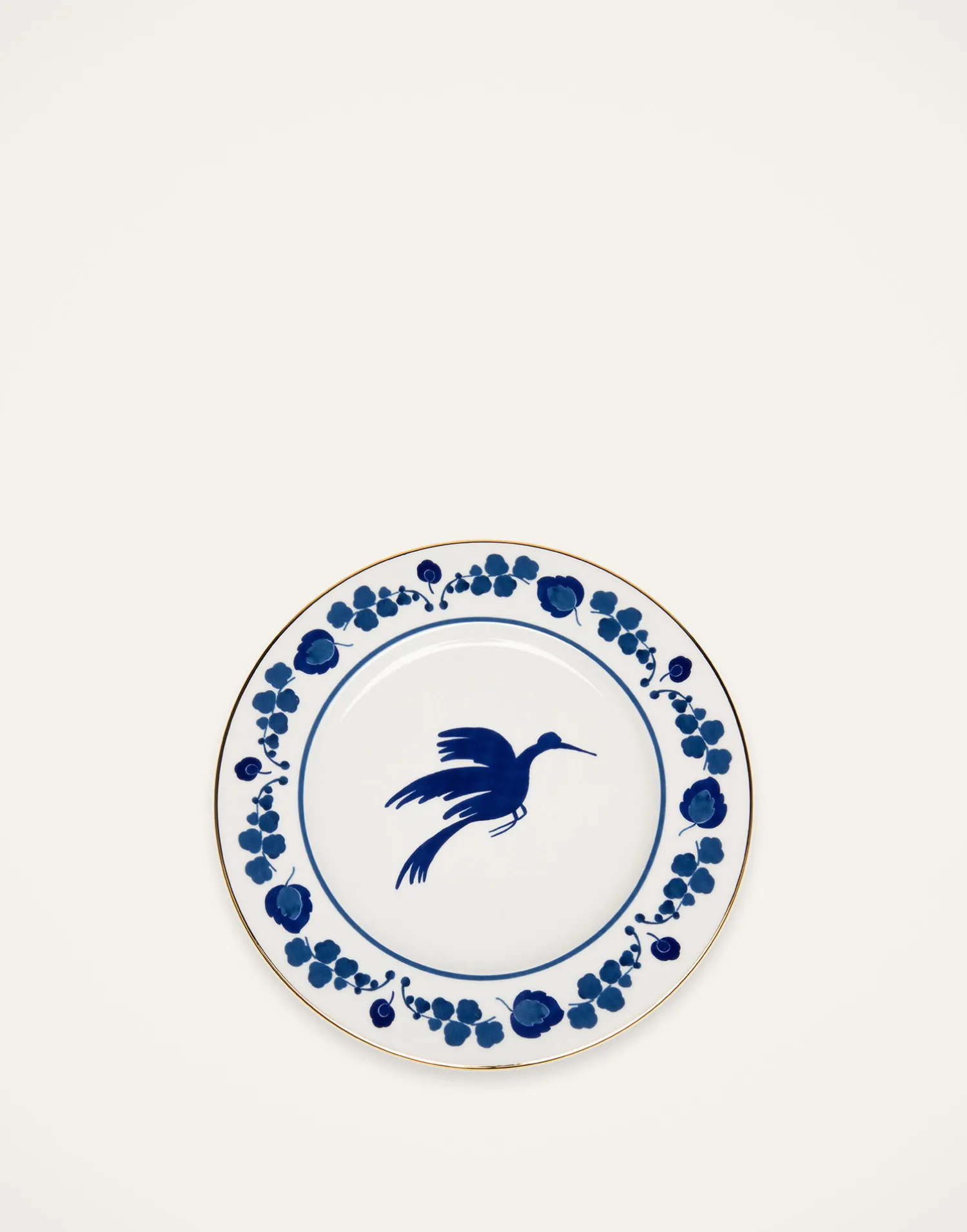 La DoubleJ Piatti|Tavola<Charger PlateWildbird Blu in Porcelain
