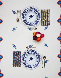 La DoubleJ Piatti|Tavola<Charger PlateWildbird Blu in Porcelain