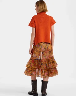 La DoubleJ Gonne<Charlotte SkirtBotticelli Rust in Organza