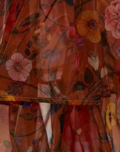 La DoubleJ Gonne<Charlotte SkirtBotticelli Rust in Organza