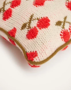 La DoubleJ Cuscini E Coperte|Home Décor<Cherry Knitted CushionOff White in Wool