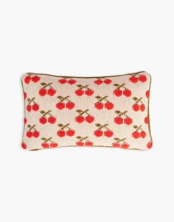 La DoubleJ Cuscini E Coperte|Home Décor<Cherry Knitted CushionOff White in Wool