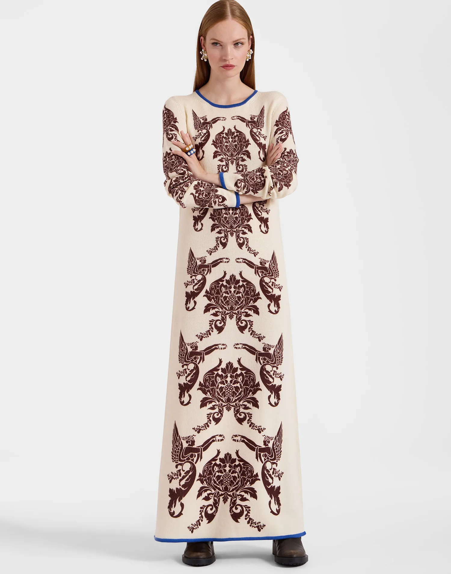 La DoubleJ Maglieria|Vestiti<Cherubs Knit DressCherubs Ivory in Wool