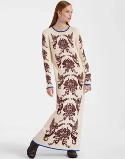 La DoubleJ Maglieria|Vestiti<Cherubs Knit DressCherubs Ivory in Wool