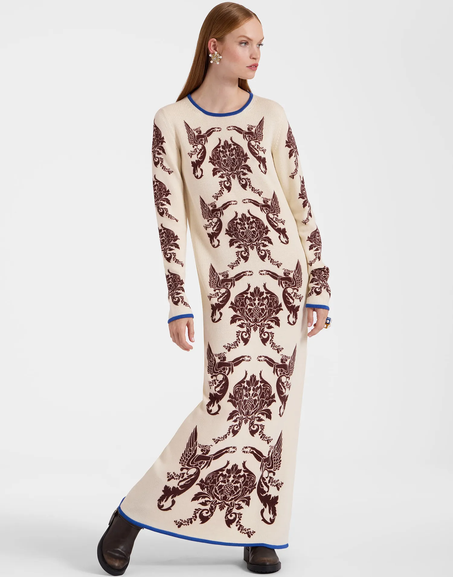 La DoubleJ Maglieria|Vestiti<Cherubs Knit DressCherubs Ivory in Wool