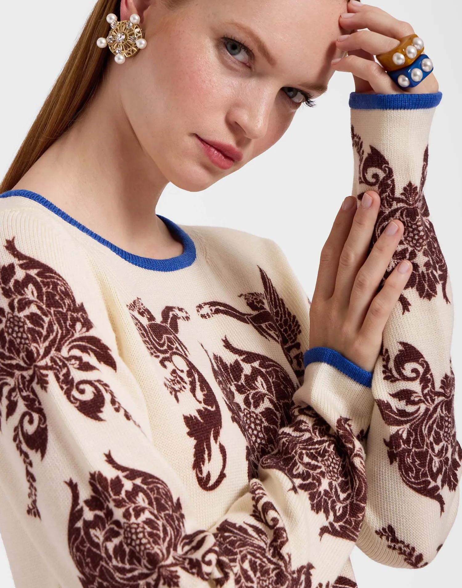La DoubleJ Maglieria|Vestiti<Cherubs Knit DressCherubs Ivory in Wool