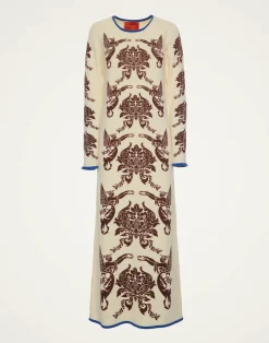 La DoubleJ Maglieria|Vestiti<Cherubs Knit DressCherubs Ivory in Wool