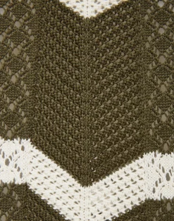 La DoubleJ Maglieria|Gonne<Chevron SkirtSolid Camouflage in Knit Chevron