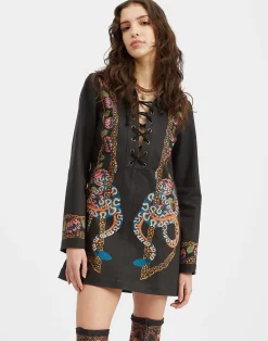 La DoubleJ Vestiti<Chiara DressEve Black in Denim