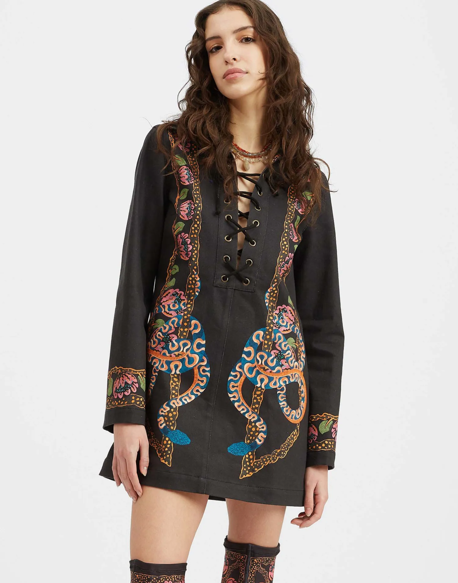 La DoubleJ Vestiti<Chiara DressEve Black in Denim