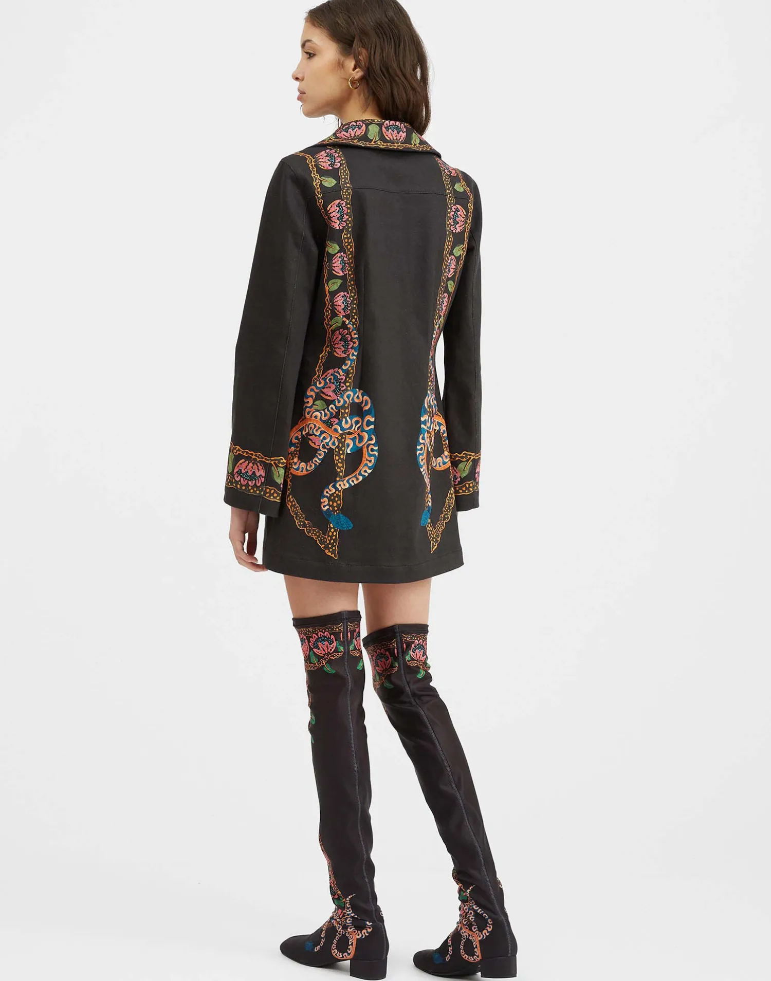 La DoubleJ Vestiti<Chiara DressEve Black in Denim