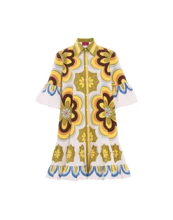 La DoubleJ Vestiti<Choux DressCiccio Plac&eacute;e in Cotton Poplin