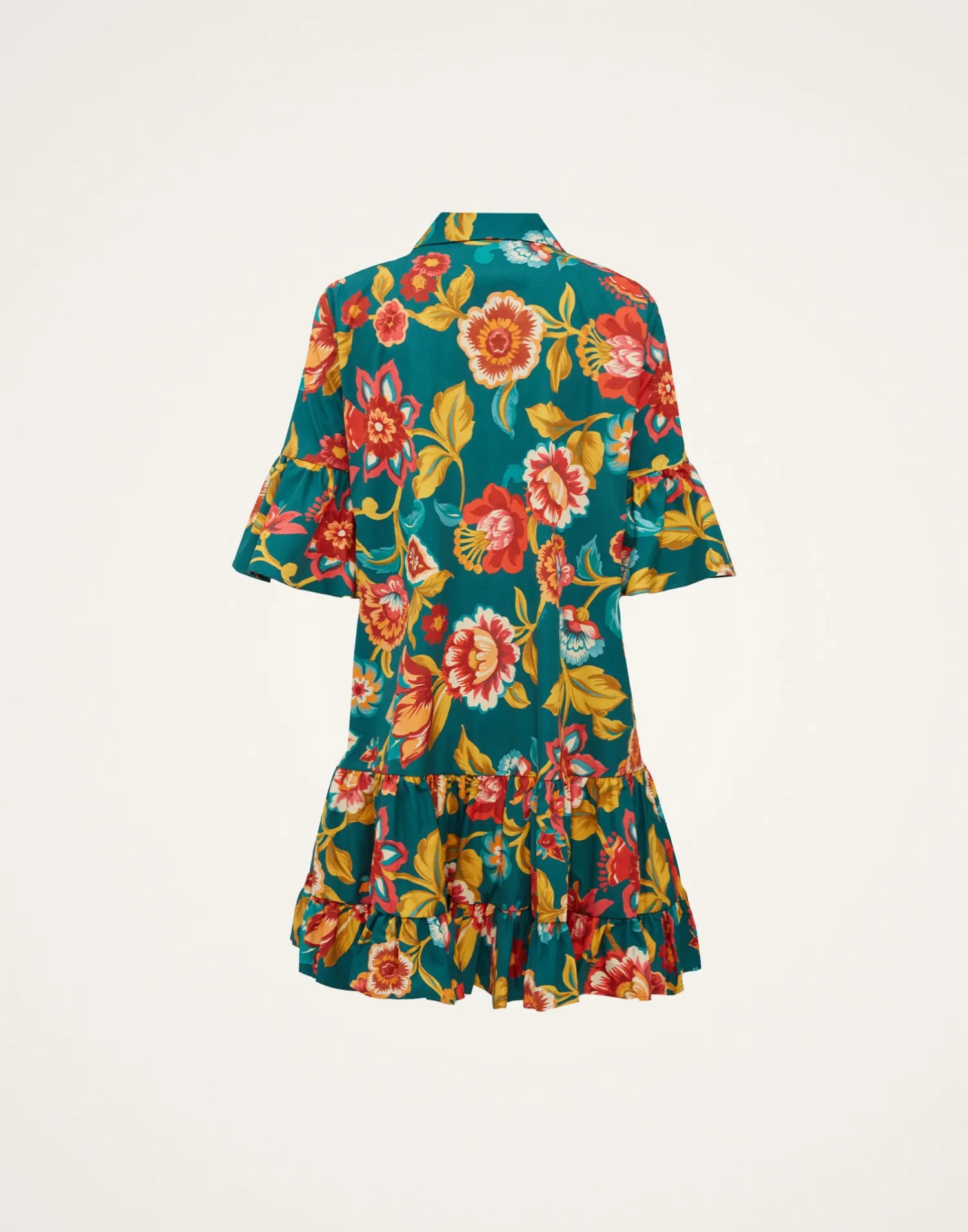 La DoubleJ Party Dressing<Choux DressHottie Emerald in Summer Poplin