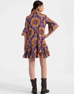 La DoubleJ Vestiti<Choux DressSovereign Purple in Summer Poplin