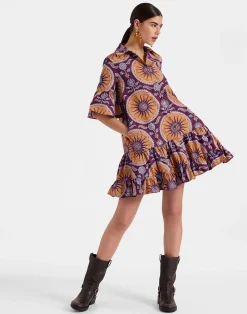 La DoubleJ Vestiti<Choux DressSovereign Purple in Summer Poplin
