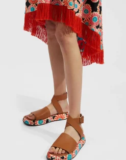La DoubleJ Scarpe|Accessories<Chunky SandalsCrazy Daisy Black in Twill