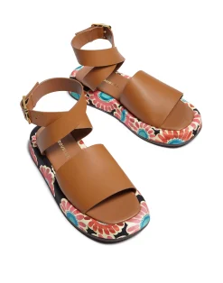 La DoubleJ Scarpe|Accessories<Chunky SandalsCrazy Daisy Black in Twill