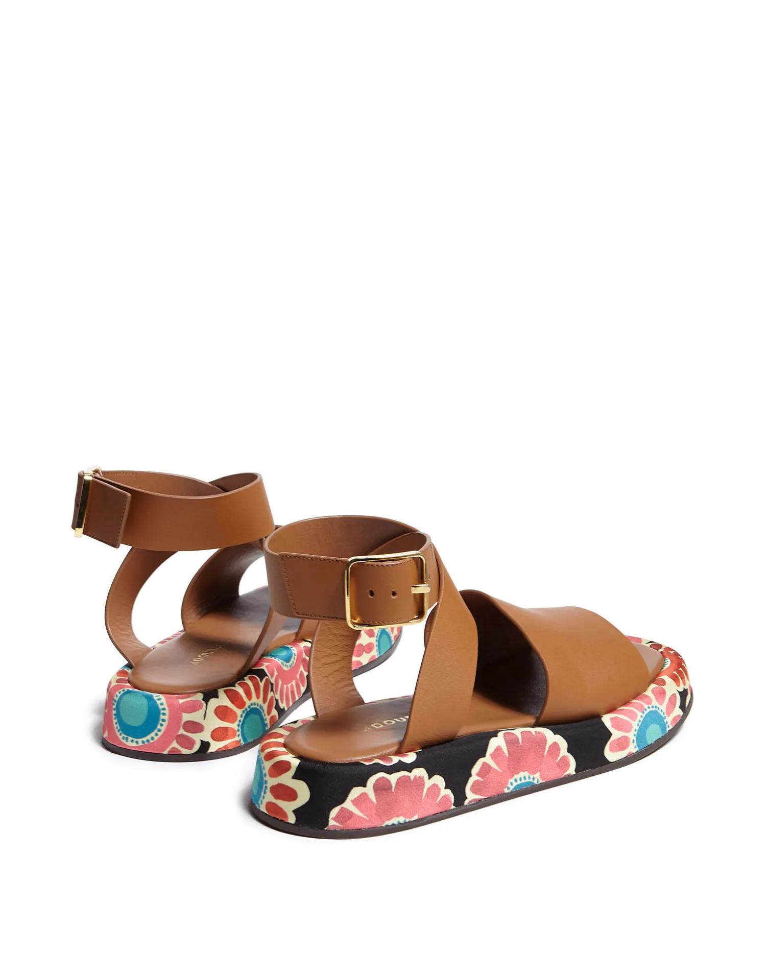 La DoubleJ Scarpe|Accessories<Chunky SandalsCrazy Daisy Black in Twill