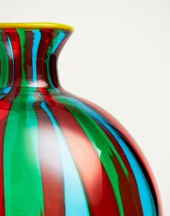 La DoubleJ Vasi|Home Décor<Ciccio Vase (Smooth)Arancio/Verde/Acquamare in Glass