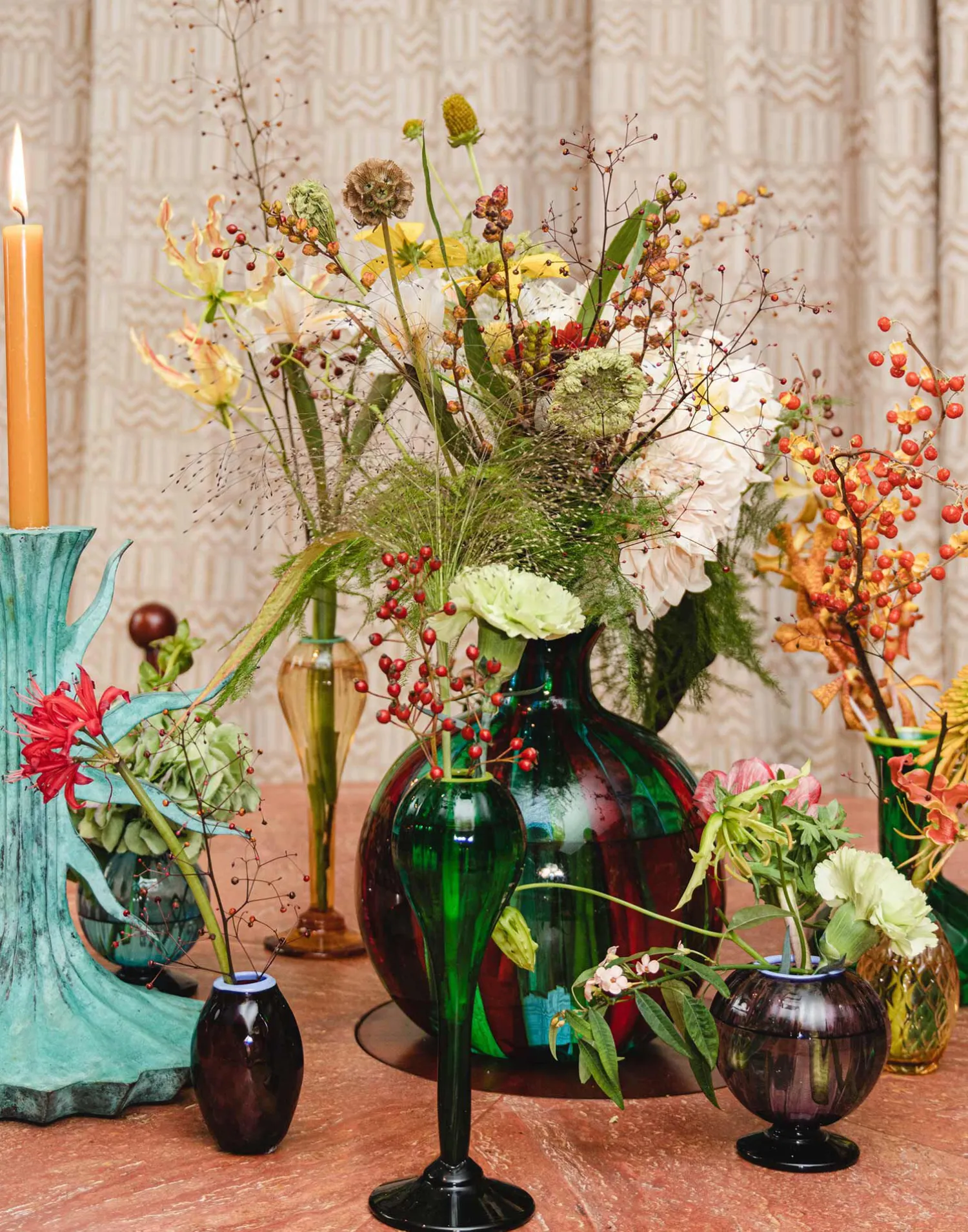 La DoubleJ Vasi|Home Décor<Ciccio Vase (Smooth)Arancio/Verde/Acquamare in Glass
