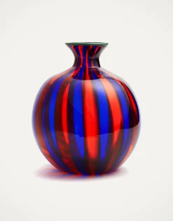 La DoubleJ Vasi|Home Décor<Ciccio Vase (Smooth)Blu/Rosso in Glass