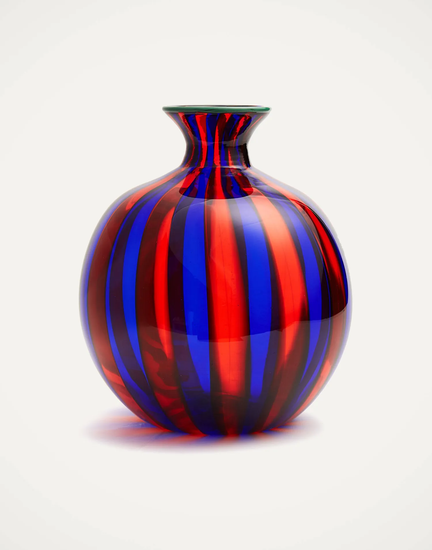 La DoubleJ Vasi|Home Décor<Ciccio Vase (Smooth)Blu/Rosso in Glass
