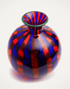 La DoubleJ Vasi|Home Décor<Ciccio Vase (Smooth)Blu/Rosso in Glass