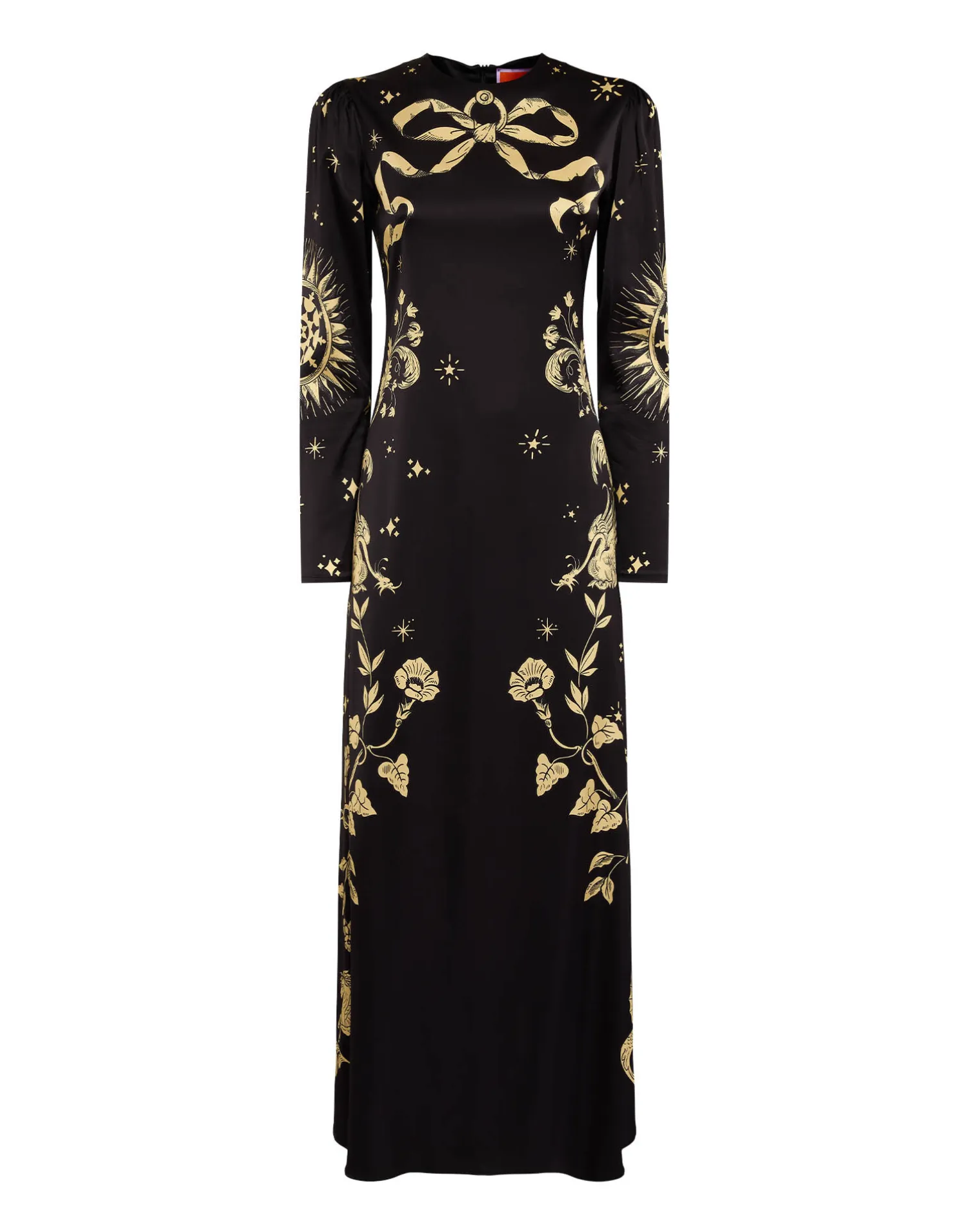 La DoubleJ Vestiti<Clingy Swing DressBoboli Placée Black in Stretch Satin