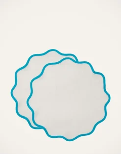 La DoubleJ Runner E Tovagliette|Tessili<Cloud Placemat Set of 2Light Blue in Cotton