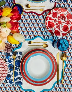 La DoubleJ Runner E Tovagliette|Tessili<Cloud Placemat Set of 2Light Blue in Cotton
