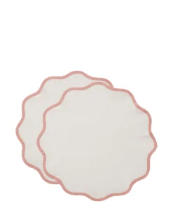 La DoubleJ Runner E Tovagliette|Tessili<Cloud Placemat Set of 2Pink in Cotton