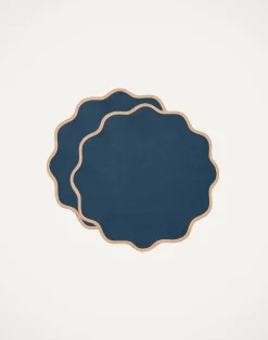 La DoubleJ Runner E Tovagliette|Tessili<Cloud Placemat Set Of 2Rainbow Navy in Linen