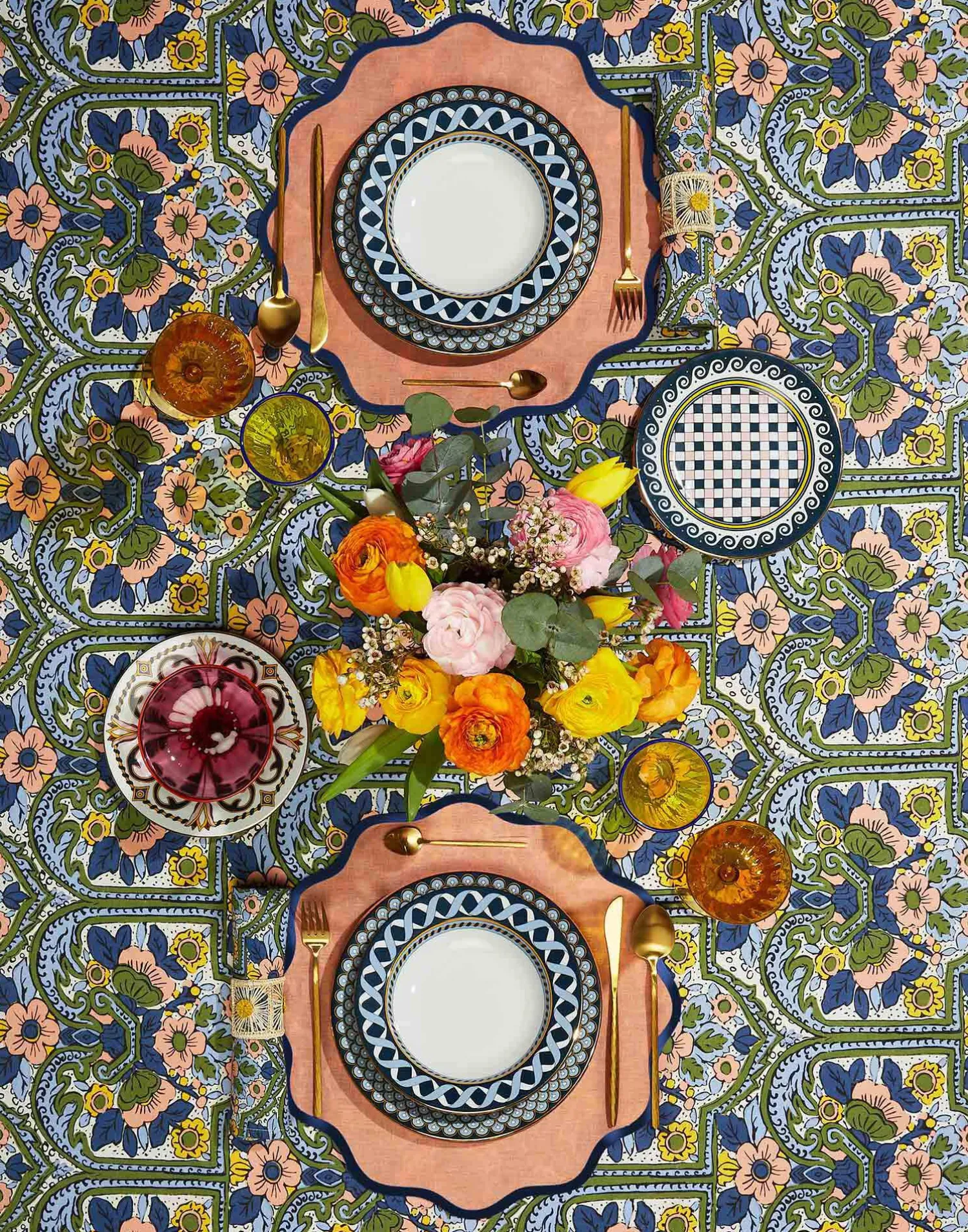 La DoubleJ Runner E Tovagliette|Tessili<Cloud Placemat Set Of 2Rainbow Rose in Linen