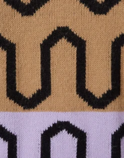 La DoubleJ Maglieria<Comber TurtleneckCamel & Lilac in Wool