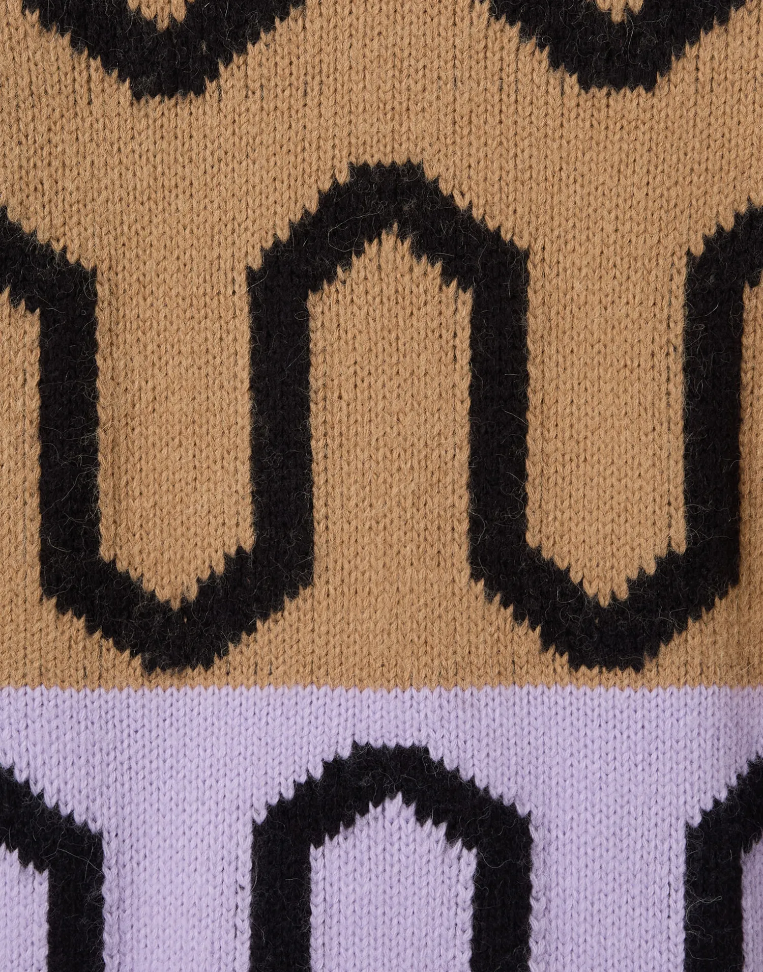 La DoubleJ Maglieria<Comber TurtleneckCamel & Lilac in Wool
