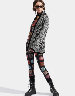 La DoubleJ Maglieria<Cozy CardiganBlack / White in Merino Wool
