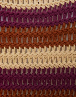 La DoubleJ Maglieria<Crop SweaterMulticolor Ivory in Cable Chain