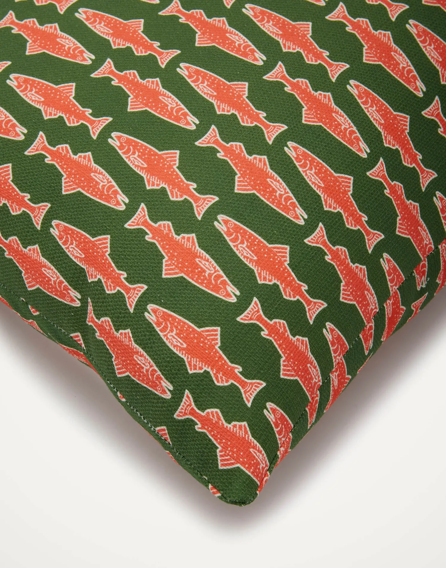 La DoubleJ Cuscini E Coperte|Home Décor<Cushion (45X45)Como Fish Green in Cotton Honan
