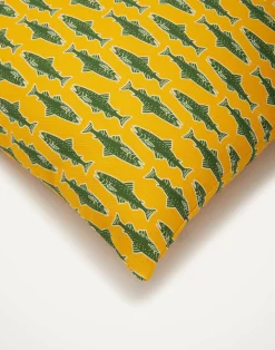 La DoubleJ Cuscini E Coperte|Home Décor<Cushion (45X45)Como Fish Yellow in Cotton Honan
