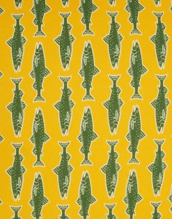 La DoubleJ Cuscini E Coperte|Home Décor<Cushion (45X45)Como Fish Yellow in Cotton Honan