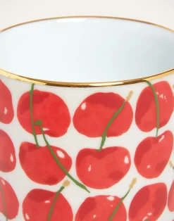 La DoubleJ Vasi|Home Décor<Decorative CupCherries Ivory in Porcelain