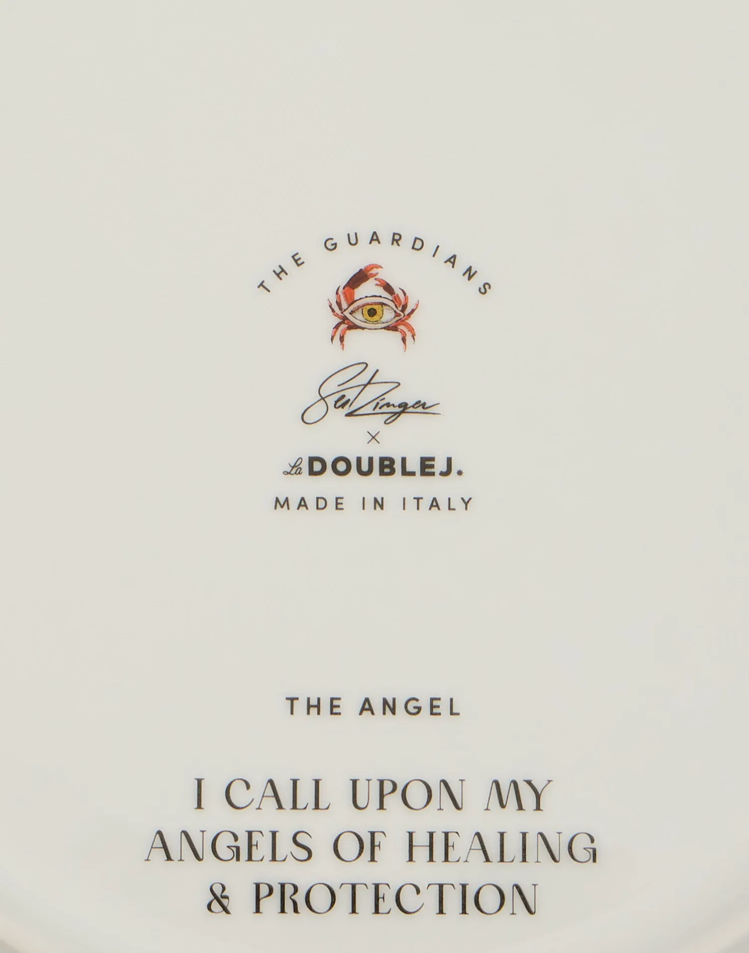 La DoubleJ Piatti Decorativi|Home Décor<Decorative PlateThe Angel Brown in Porcelain