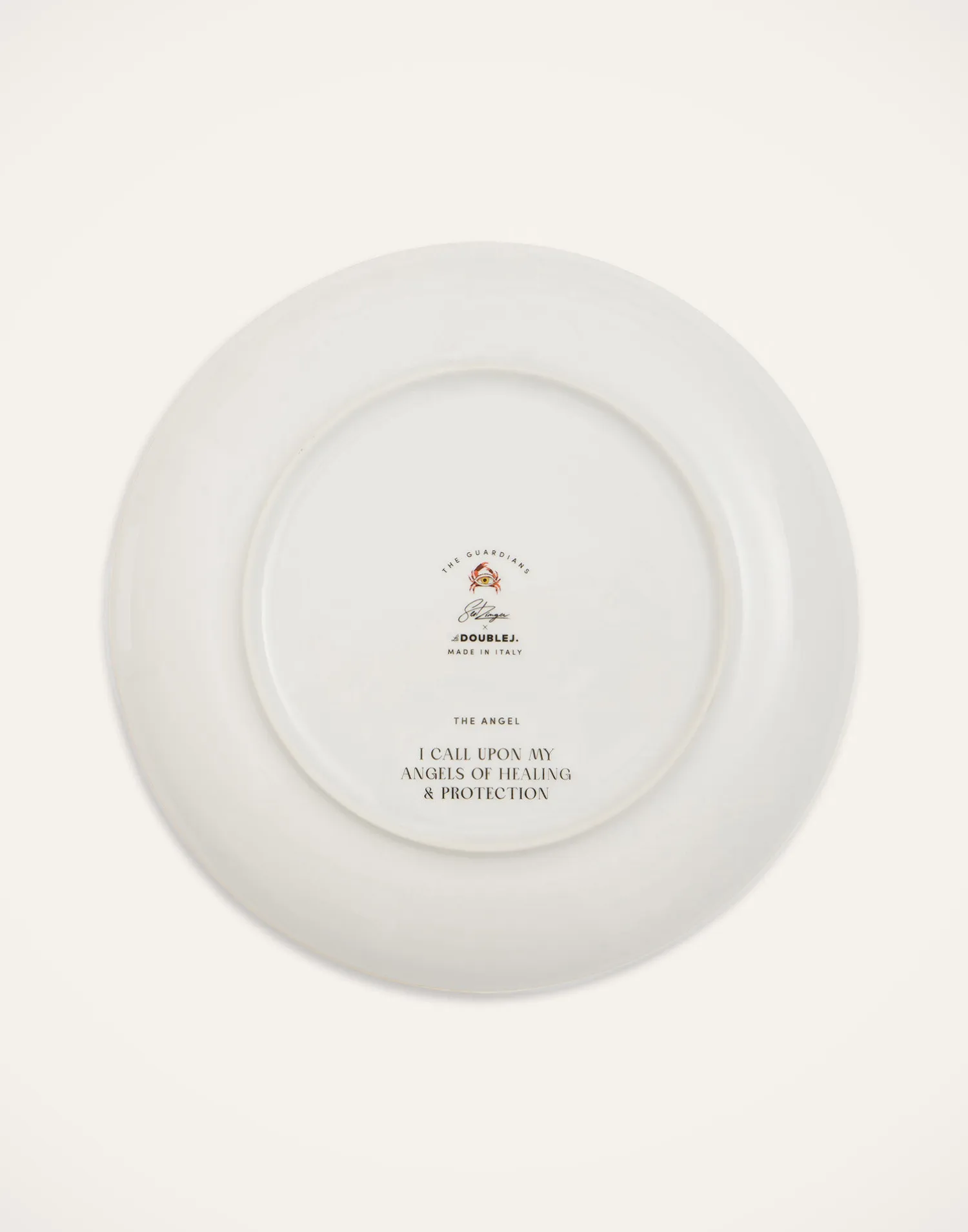 La DoubleJ Piatti Decorativi|Home Décor<Decorative PlateThe Angel Brown in Porcelain